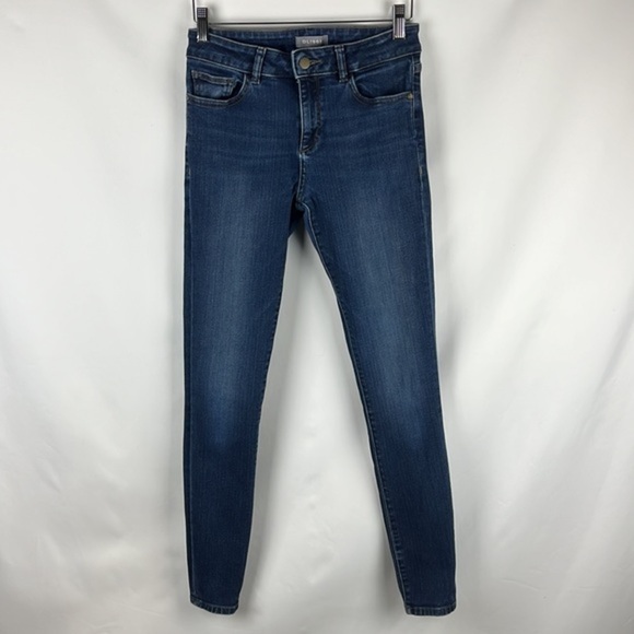DL1961 Instasculpt Florence Ankle Skinny Distressed Blue Jeans Size 25 - Picture 5 of 15